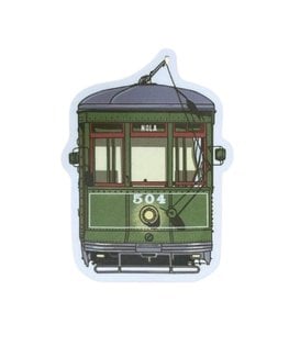 Green Streetcar Sticker