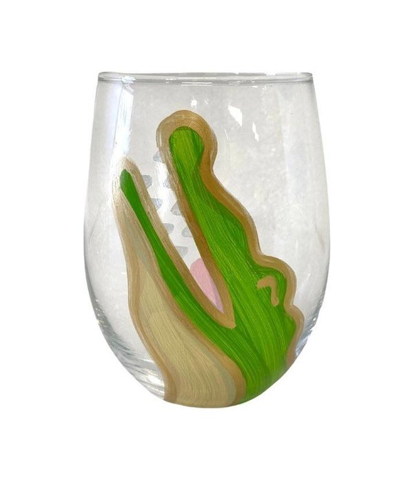 Gator Stemless Wine Glass