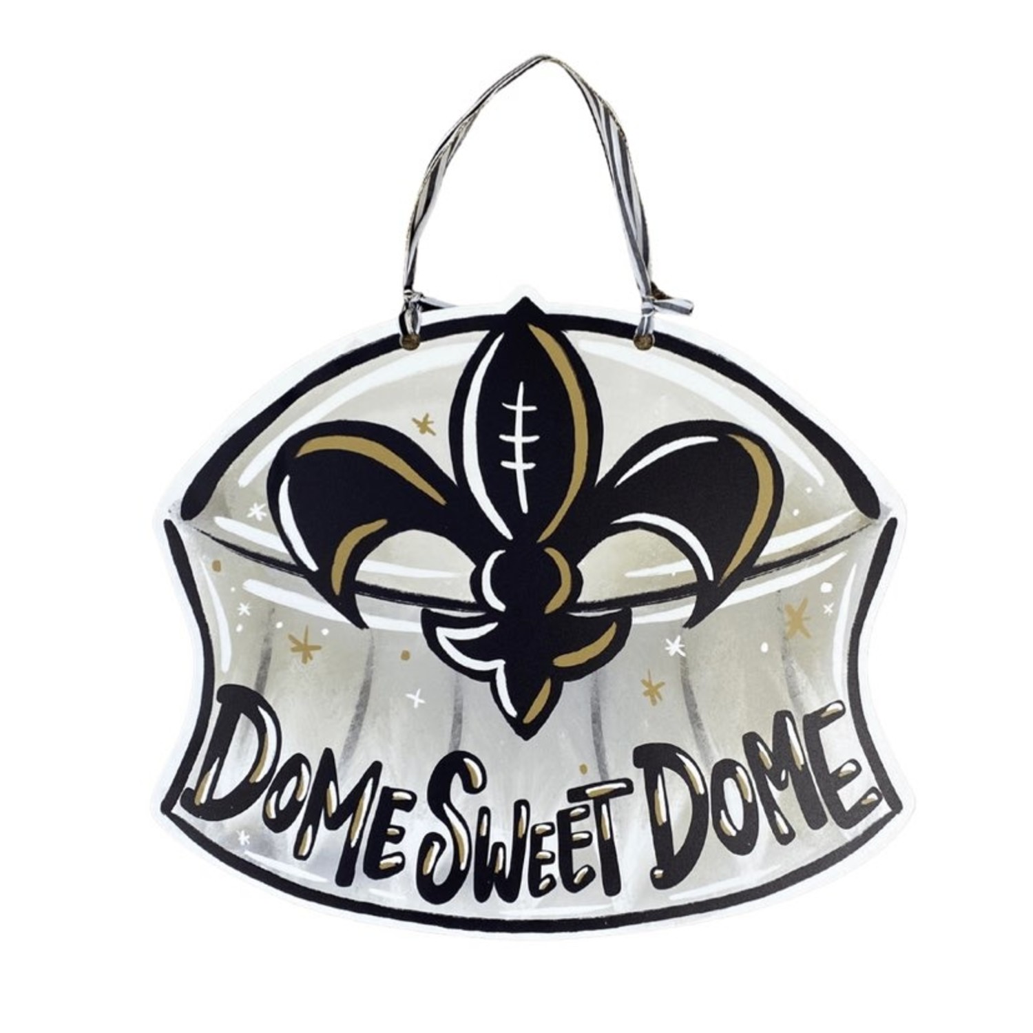 Concept One New Orleans Saints Flair Hair Visor