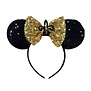 Black & Gold Mouse Ears Headband