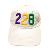 228 Baseball Hat, Mardi Gras