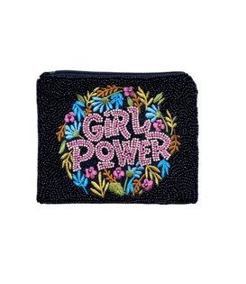 Girl Power Beaded Pouch