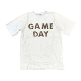 White Sequin Game Day Tunic Dress