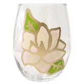 Magnolia Stemless Wine Glass