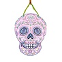 Pastel Sugar Skull Door Hanger