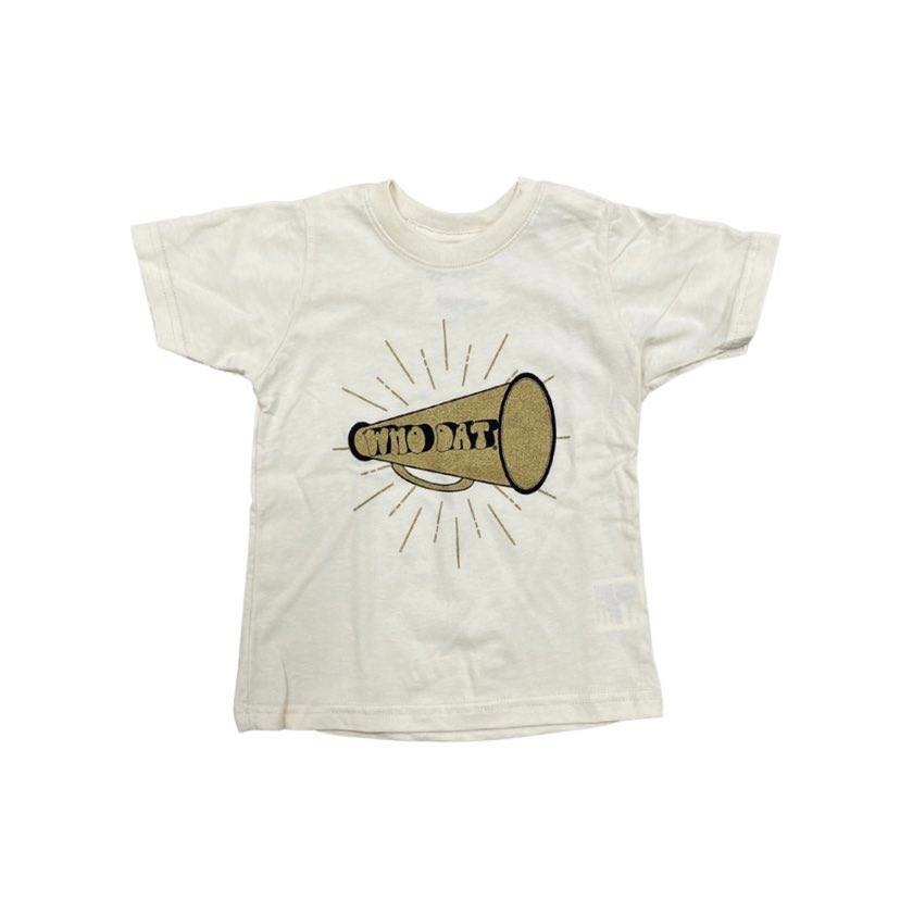 Who Dat Megaphone Tee, Kids Fleurty Girl