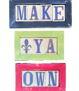 Custom Street Tile Sign Frame