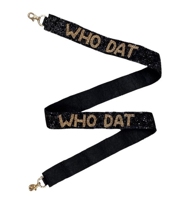 Who Dat Beaded Purse Strap