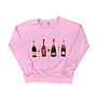 Champagne and Rose Sequin Sweatshirt, Pink