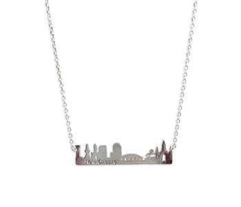 NOLA Skyline Necklace in Silver