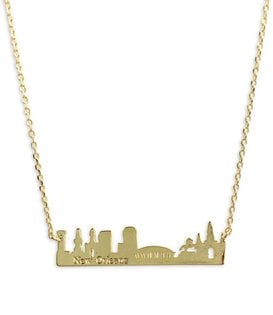 NOLA Skyline Necklace in Gold