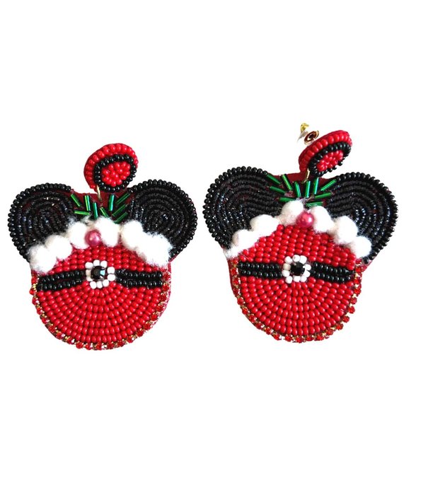 Santa Mouse Earrings