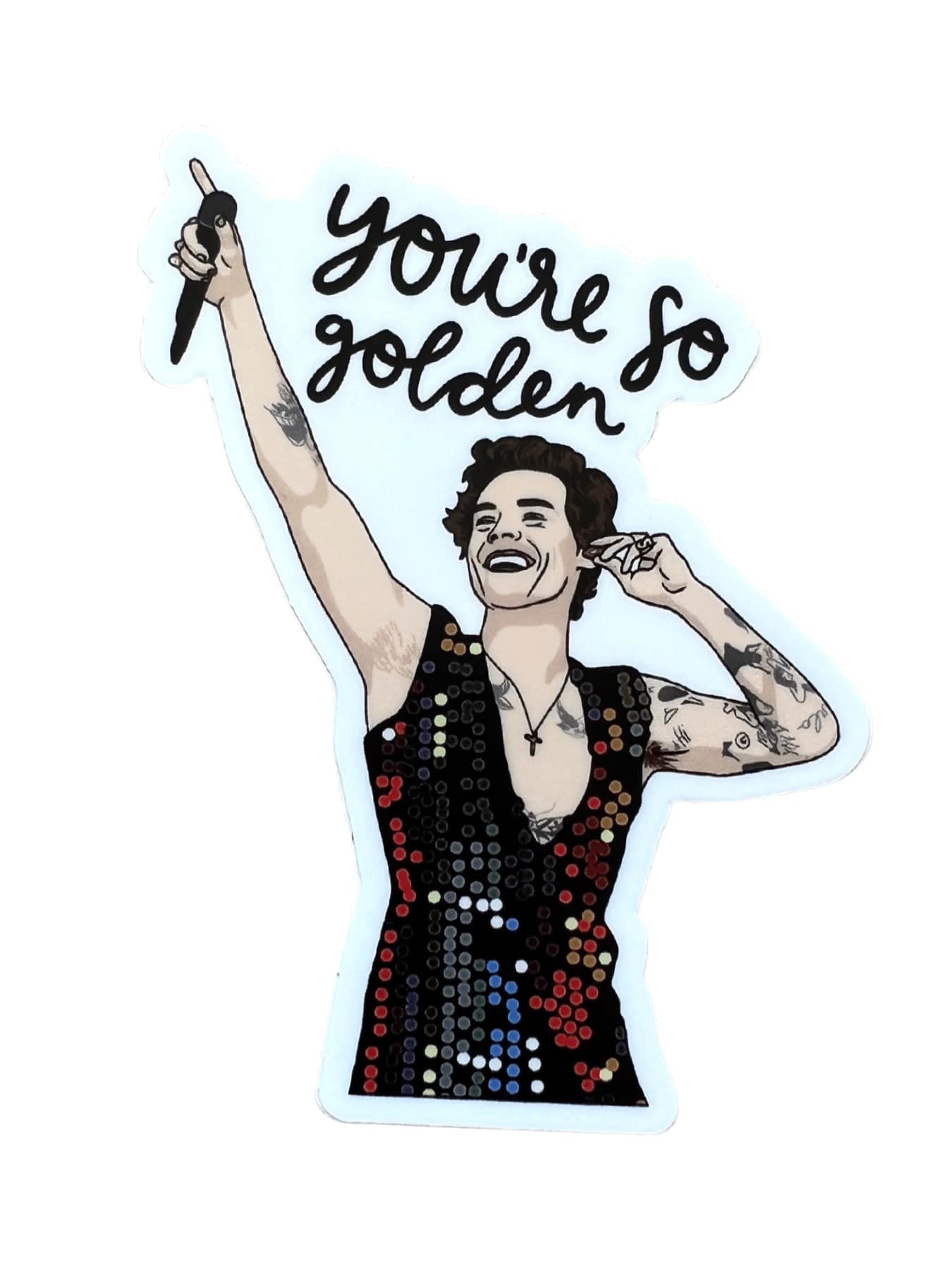 Sticker, Harry Styles, You're So Golden Fleurty Girl