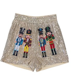 Sequin Nutcracker Shorts