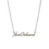 New Orleans Necklace, Silver