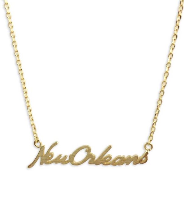 New Orleans Necklace, Gold