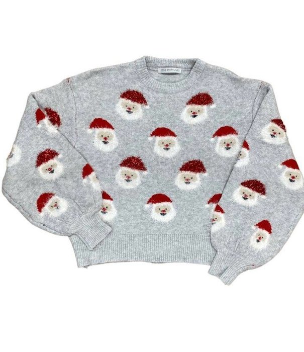 Santa Christmas Sweater, Grey
