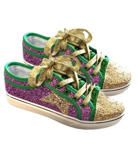 Mardi Gras Glitter Shoes