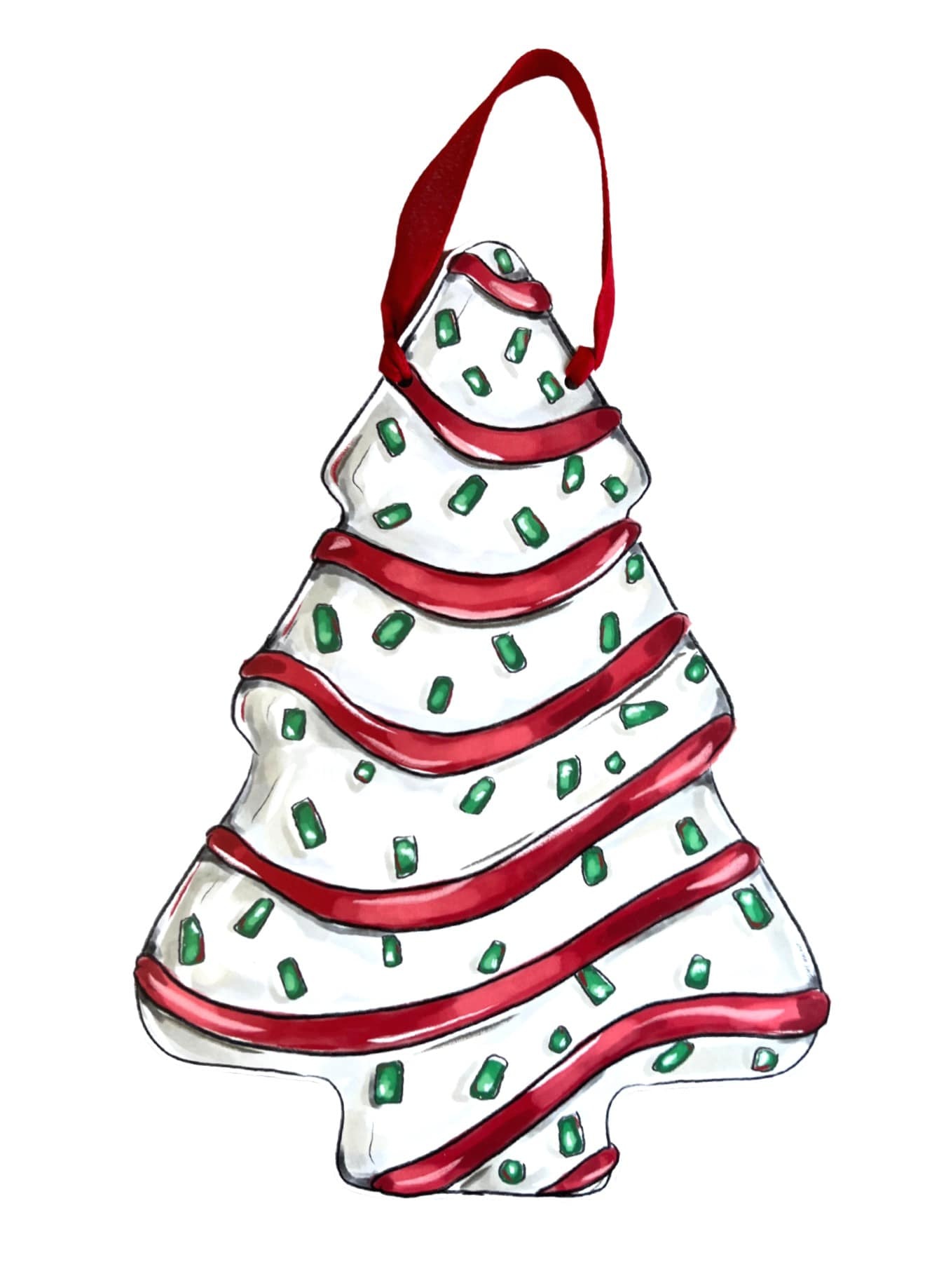 Sketch of a Christmas cake I made with my daughter by Josm87 on DeviantArt