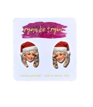 Dolly Santa Stud Earrings