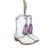 Majorette Boot Ornament, Acrylic