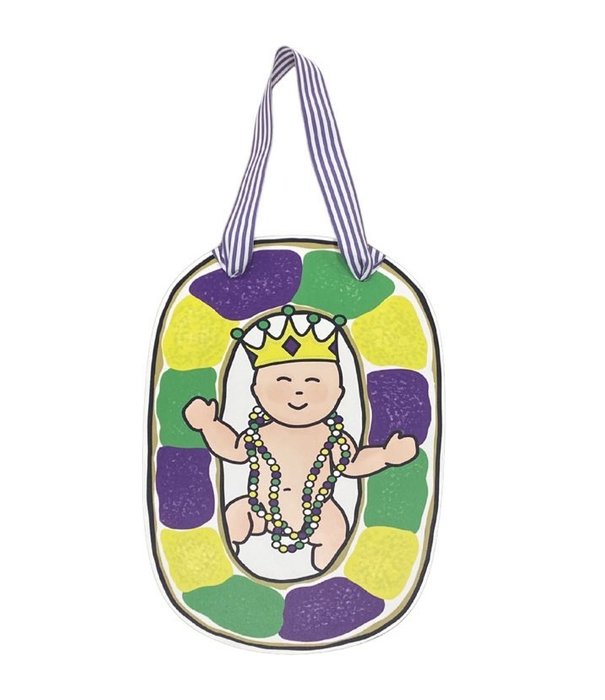 King Cake Baby Door Hanger