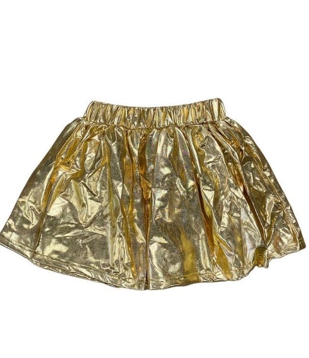 Metallic Skort, Gold