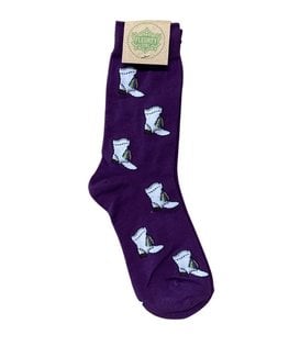 Marching Boot Socks, Purple