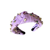 Mardi Gras Bedazzled Headband, Purple