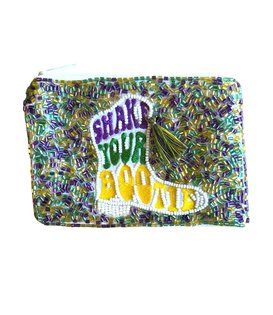 Mardi Gras Fleur de Lis Beaded Purse - Fleurty Girl