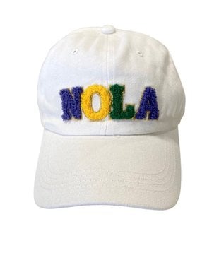 Mardi Gras NOLA Hat, White