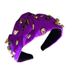 Purple Bedazzled Gem Headband - Fleurty Girl