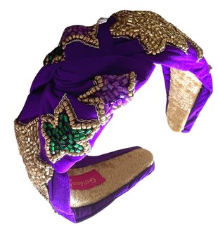 Mardi Gras Tinsel Mouse Ears Headband - Fleurty Girl