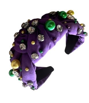 Purple Bedazzled Gem Headband