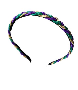 Mardi Gras Tinsel Mouse Ears Headband - Fleurty Girl