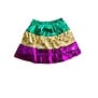 Mardi Gras Tri Color Metallic Skirt