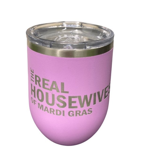 Real Housewives of Mardi Gras Wine Tumbler