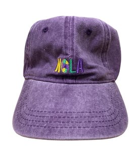 Mardi Gras NOLA Baseball Hat, Purple