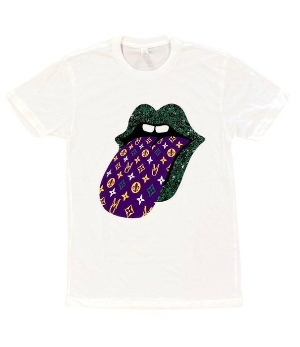 Mardi Gras Mouth Tee