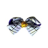 Bead Fence Hair Bow with Knot