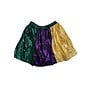 Mardi Gras Tri Color Shimmer Skirt, Adult
