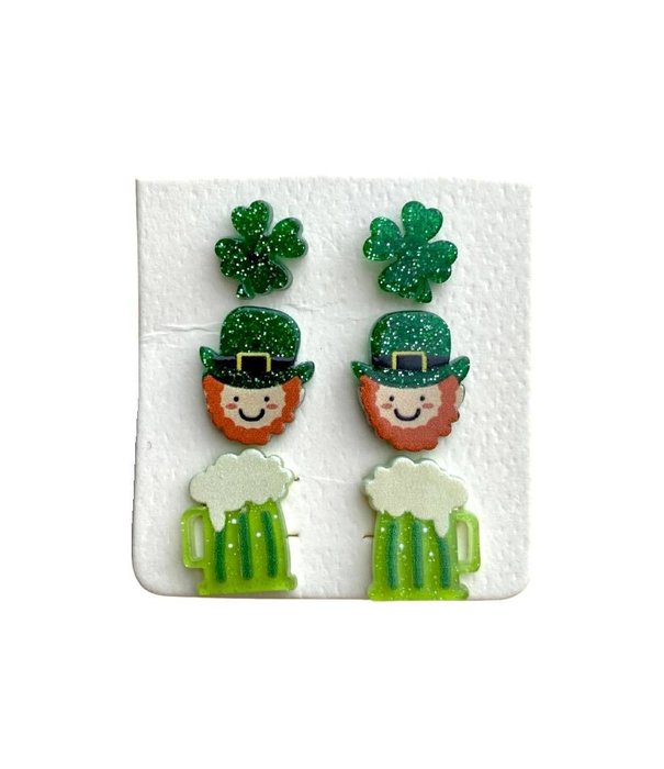 St Patrick's Day Icons Earring Set