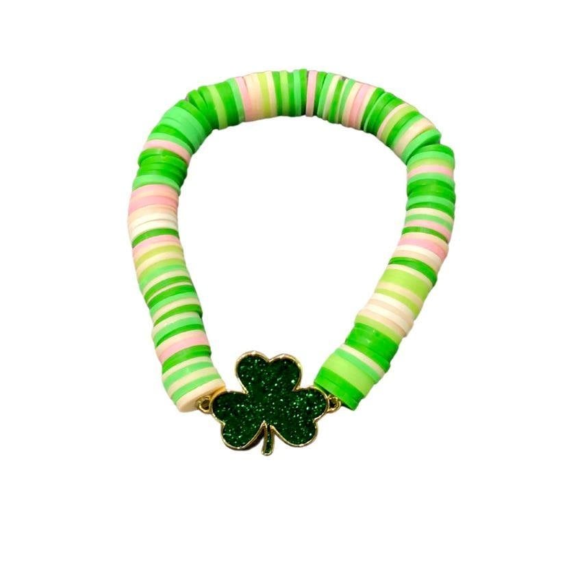 St. Patrick's Day Shamrock Bracelet Clover Bracelet Four 