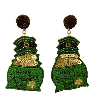 St. Patricks Day Bead Earrings – BoldSoul Boutique LLC