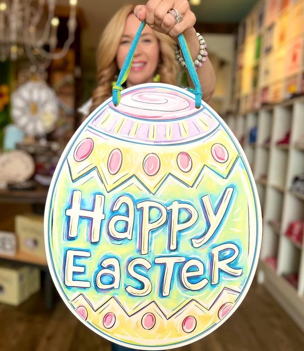 Home Malone Happy Easter Egg Door Hanger