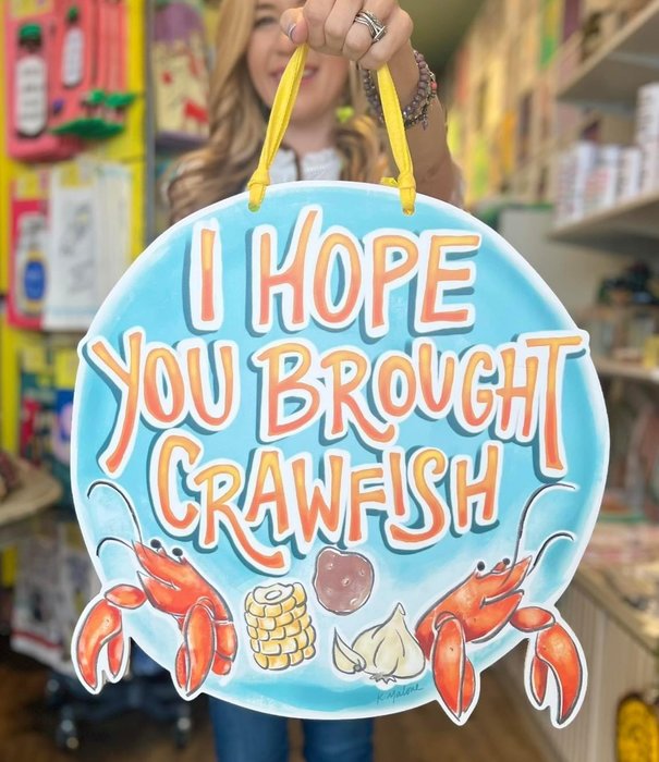 Brought Crawfish Door Hanger