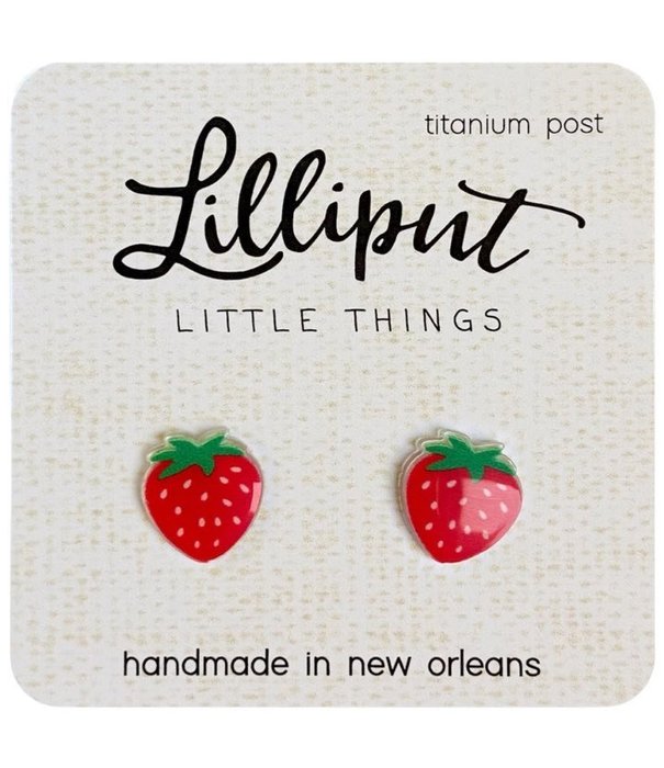 Lilliput Strawberry Stud Earrings