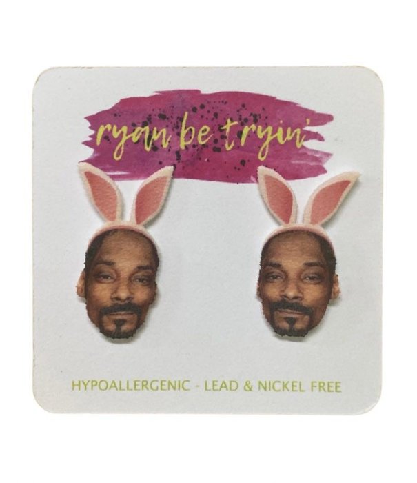 Ryan be Tryin' Snoop Bunny Stud Earrings