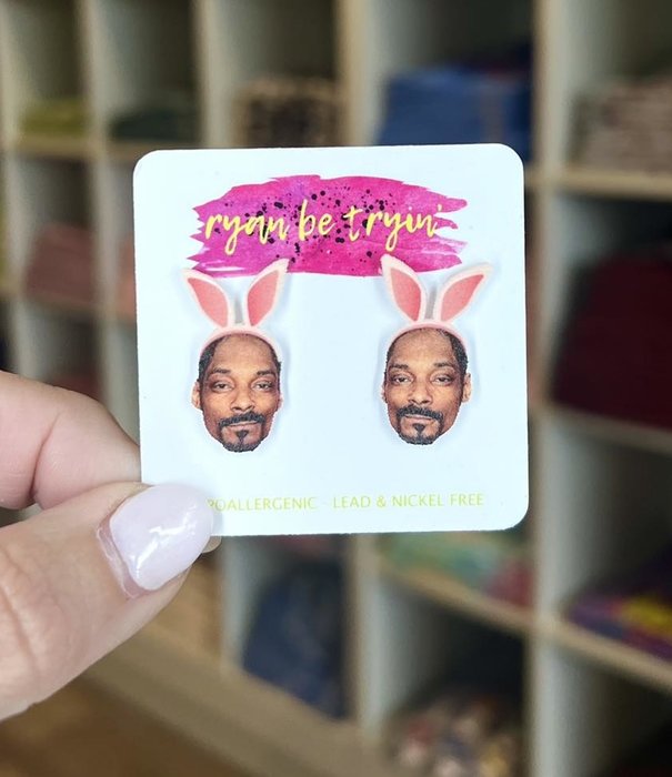 Ryan be Tryin' Snoop Bunny Stud Earrings