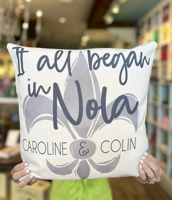 Custom It all Began in NOLA Pillow